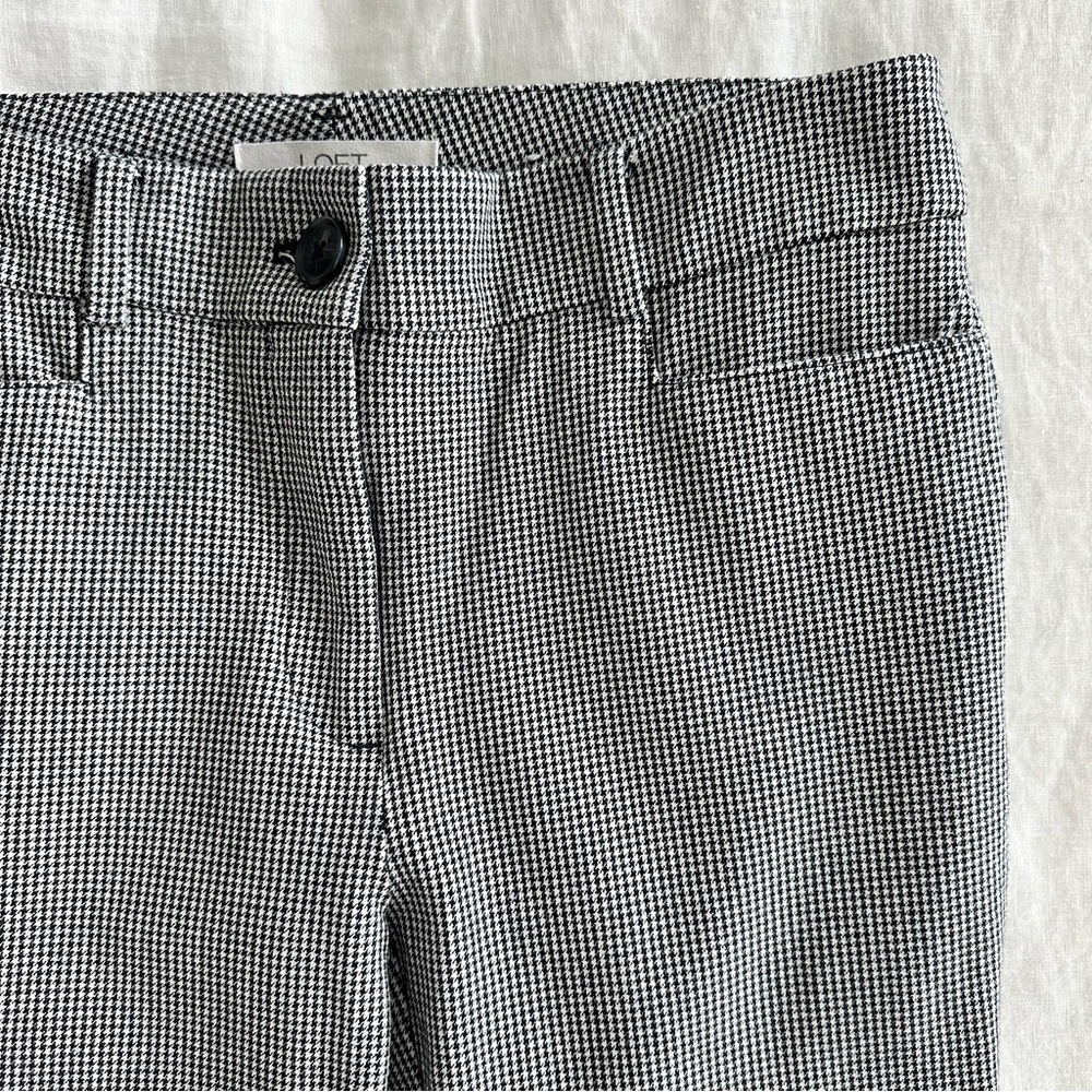 The Loft Skinny Houndstooth Dress Pants